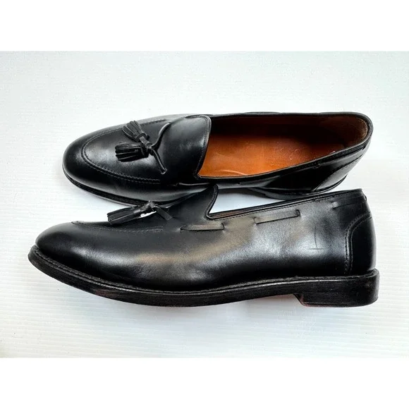 Polo Ralph Lauren Booth Calfskin Loafers Mens 12 D EUC Slip on Tassled Dress